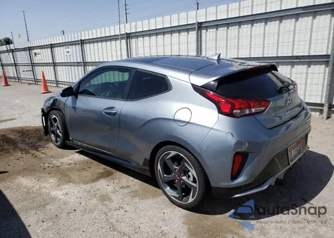 2020 Hyundai Veloster Turbo z USA, uszkodzony, nr VIN KMHTH6AB6LU025910